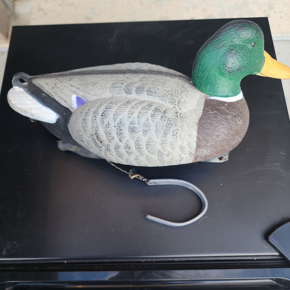 Mallard Duck Decoy Male Drake Hunting Floating Decoy Weighted Cord Realistic